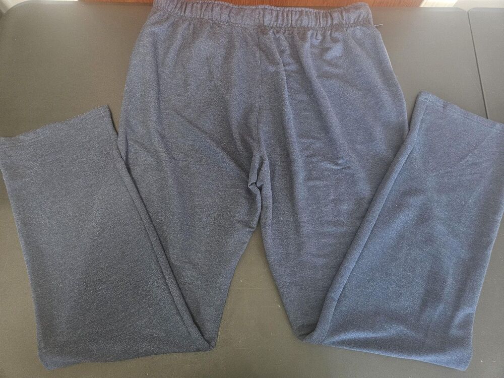 Orvis Pants Mens Large Gray Lounge Jersey Knit Elastic Waist Drawstring Sleep
